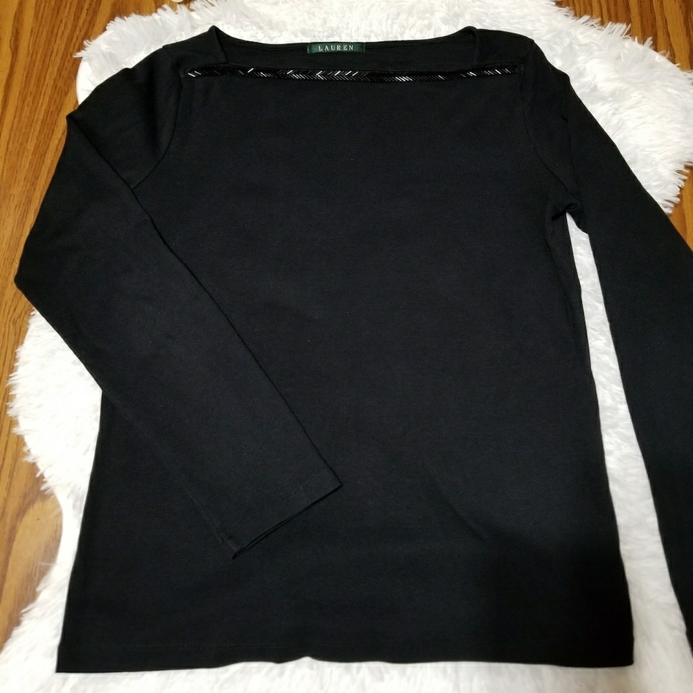 Ralph Lauren Women's Black Long Sleeve Blouse - Picture 2 of 5